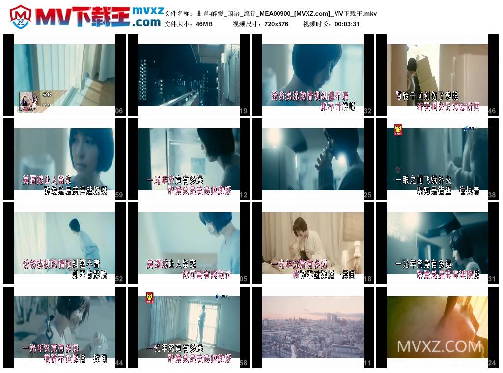 曲言-醉爱_国语_流行_MEA00900